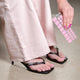 Solid Toe Poppy Pink Nail polish Layers