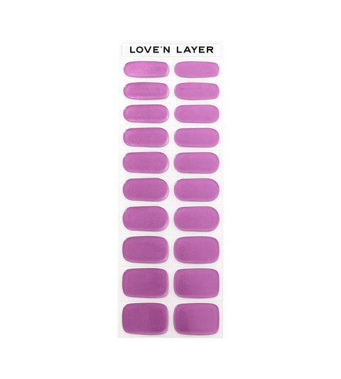 Metallic Dahlia Purple Nail polish Layers